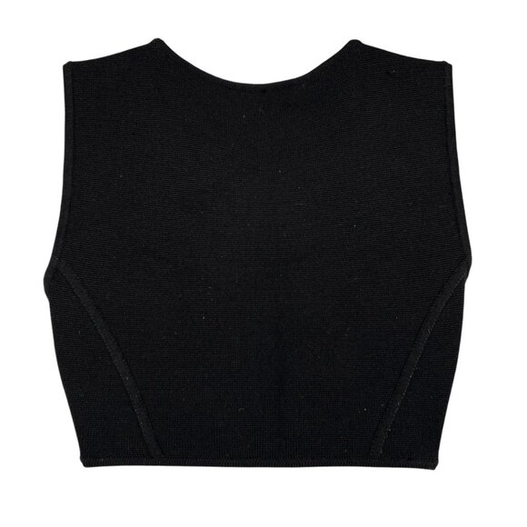 Babaton Aritzia Sculpt Knit Squareneck Point Tank Top Black Size XS - Picture 4 of 8